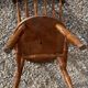 Edwardian Windsor chair in walnut, fully stamped, Swedish ibex penny style