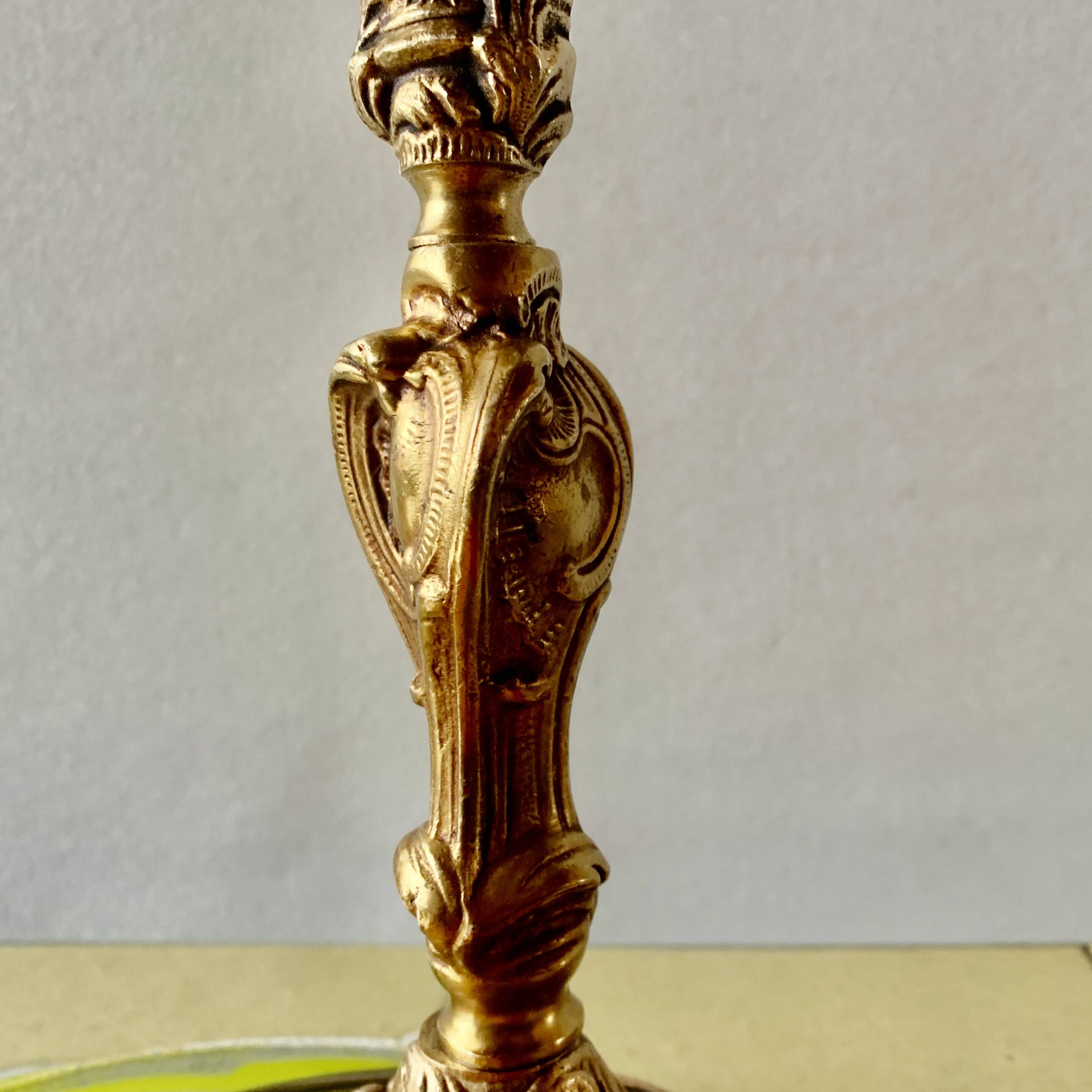 Pair of vintage brass lamps