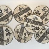 Floral iron earth plate