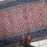 Handmade vintage Indian Agra rug 121cm x 183cm 1960s