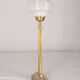 Lampe de table vintage années 1960 laiton doré et verre design italien