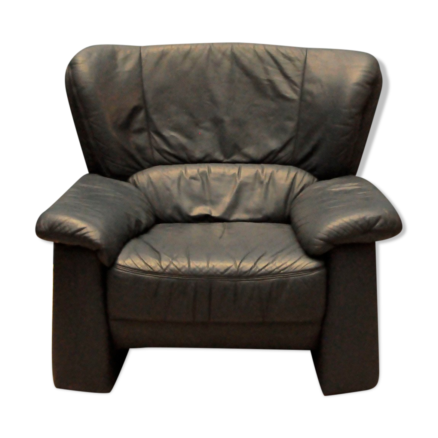 Vintage Italian leather armchair