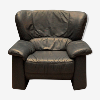 Vintage Italian leather armchair