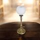 Lampe de table ancienne style Napoléon III en bronze ciselé et globe
