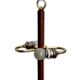 2x Scandinavian Table Lamps Teak & Brass, 1960s