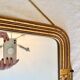 Golden art deco mirror