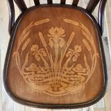 Curved wooden bistro chair 40s 50s