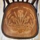 Curved wooden bistro chair 40s 50s