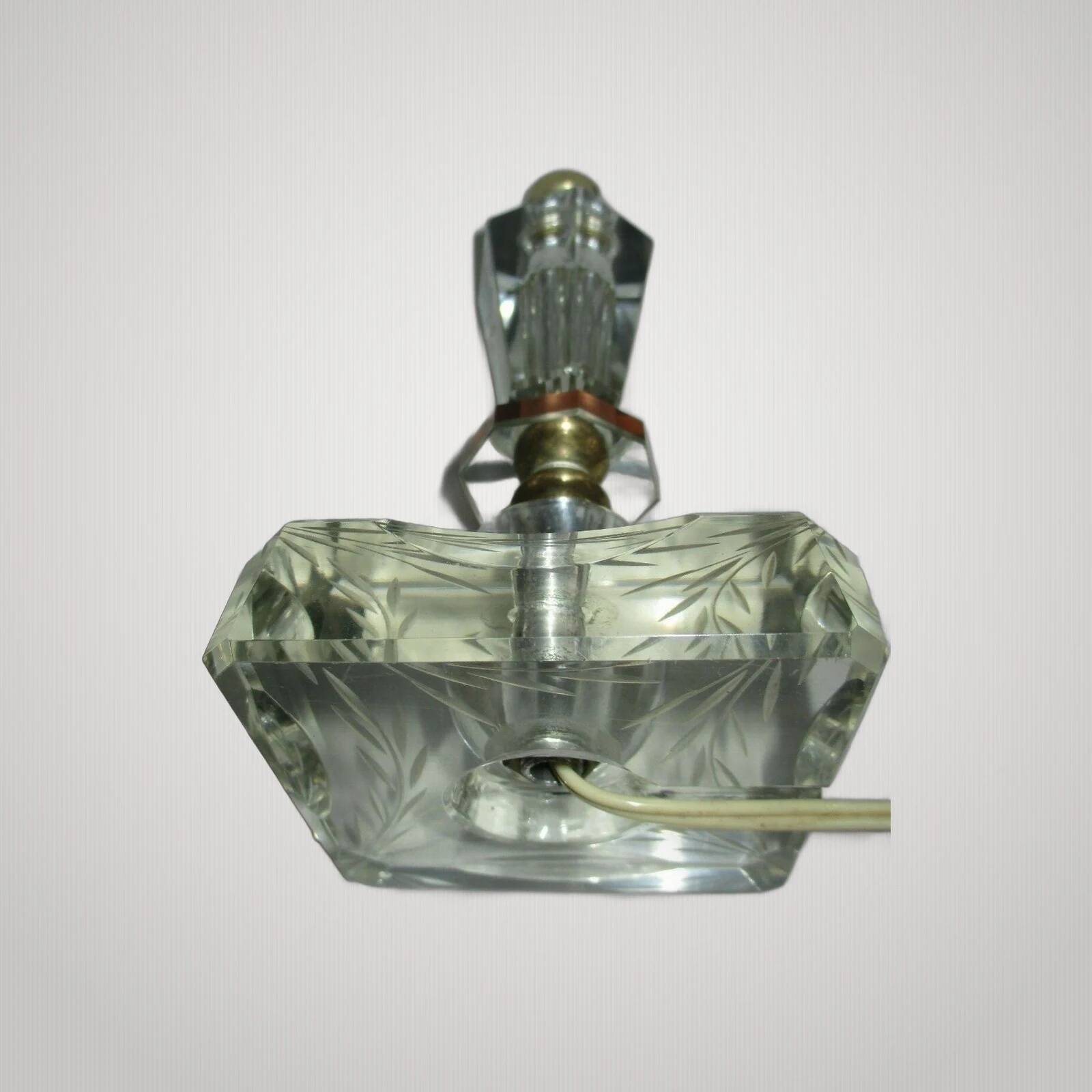 Antique lamp henry morand jacques adnet art deco era