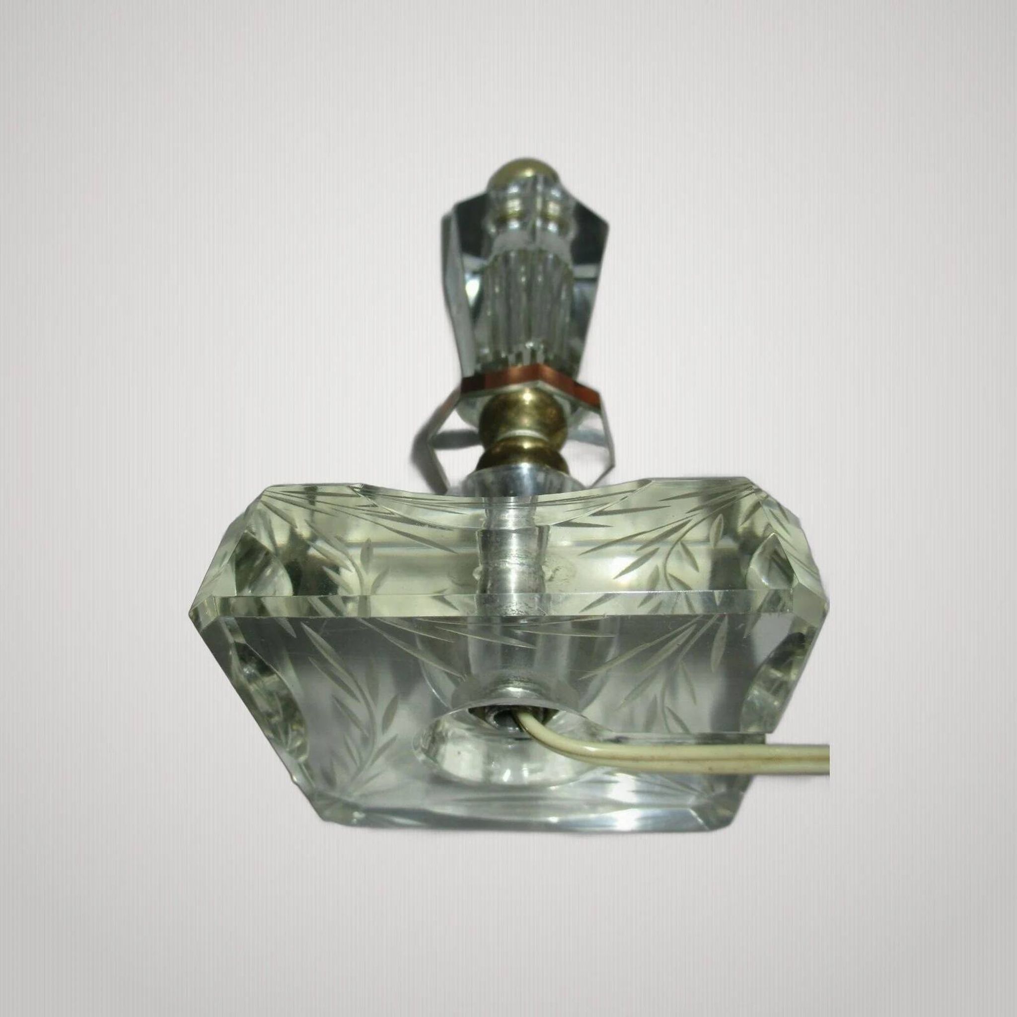 Antique lamp henry morand jacques adnet art deco era