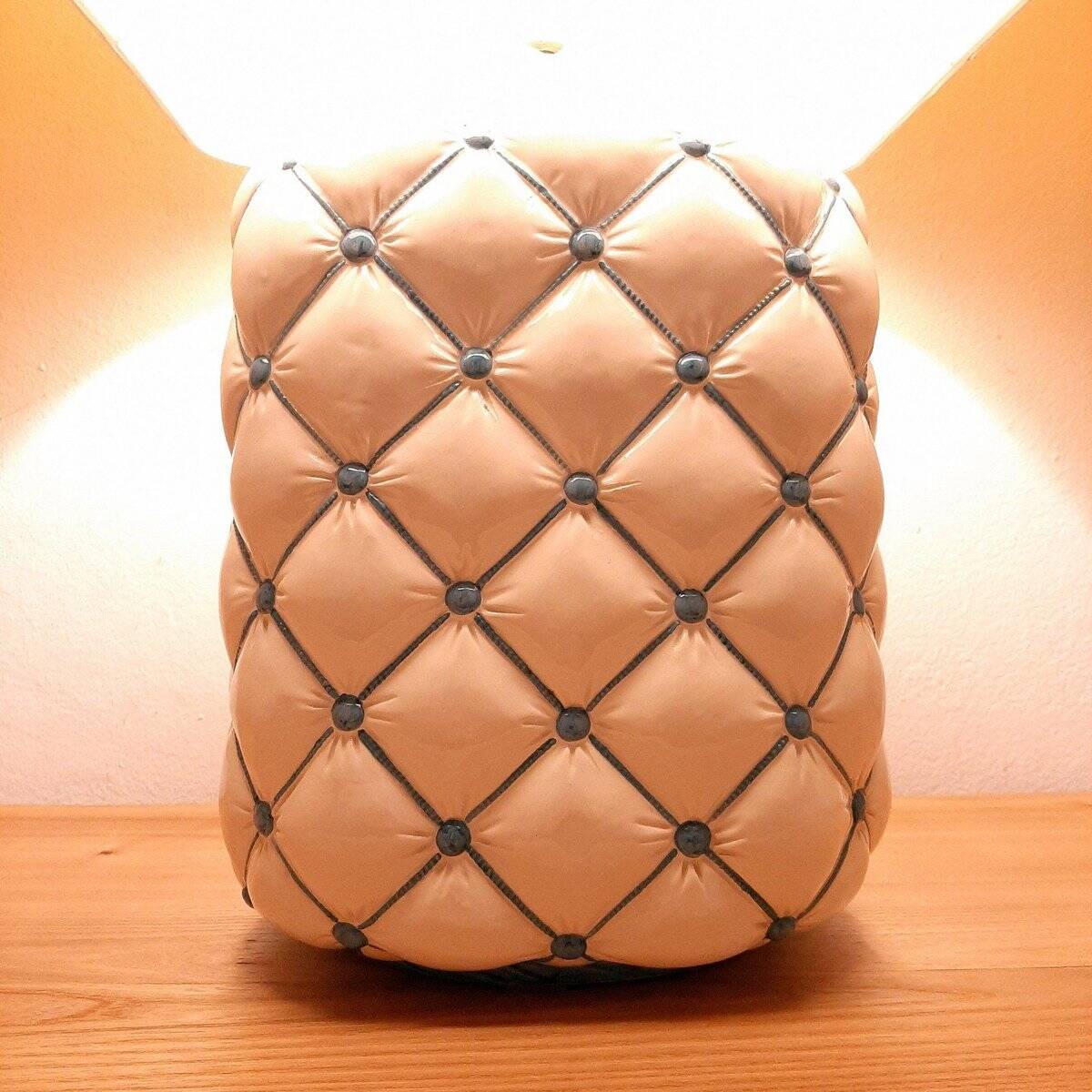 Vintage ceramic table lamp, Italy, 1960s