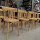 Old bistro chairs in curved beech from the 1950s