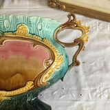 Art Nouveau planter barbotine Majolica 19th