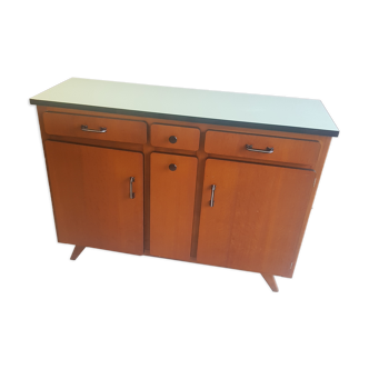 Buffet années 50 bois et formica