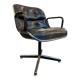 Fauteuil executive chair Pollock 1ère edition 1965 - cuir noir