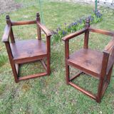 Chaises à bras Renaissance fin 16e debut 17eme siècle