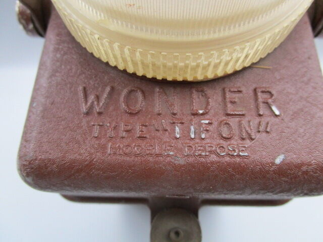 Antique lamp, Wonder brand, Tifon type. Deco loft
