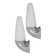 Set of 2 IFÖ “6035” / Stig Carlsson ceramic / glass wall lamps / mid-century modern design