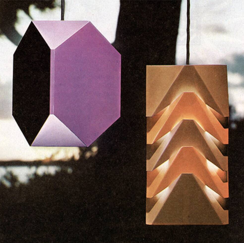 Purple Seks-Tre pendant lamp by Ole Panton for Lyfa, 1960s