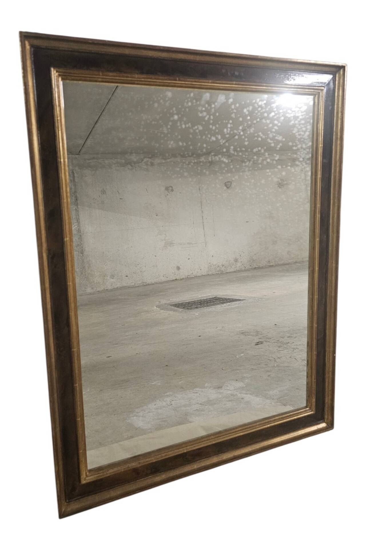 Miroir ancien XIXe siècle — Style Transition — 93x72cm — Glace mercure