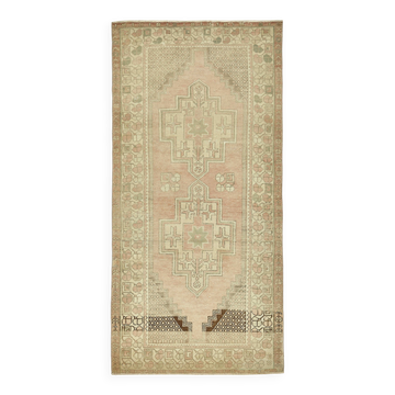Tapis vintage anatolien turc 121 cm x 250 cm