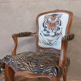 Armchair Louis XV tiger