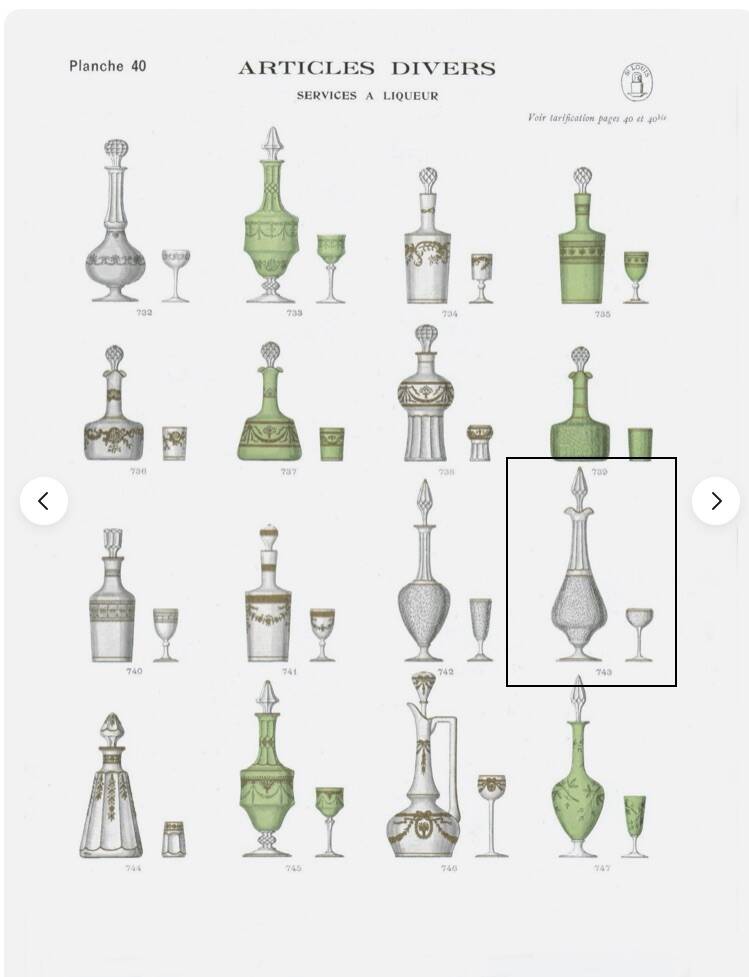 Liqueur Service Saint-Louis 1900