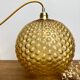 Vintage amber glass hanging lamp