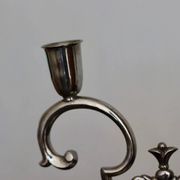 Pair of vintage Swedish pewter candleholders by Svenskt Tenn