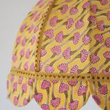 Printed textile suspension, dome shape with small crown