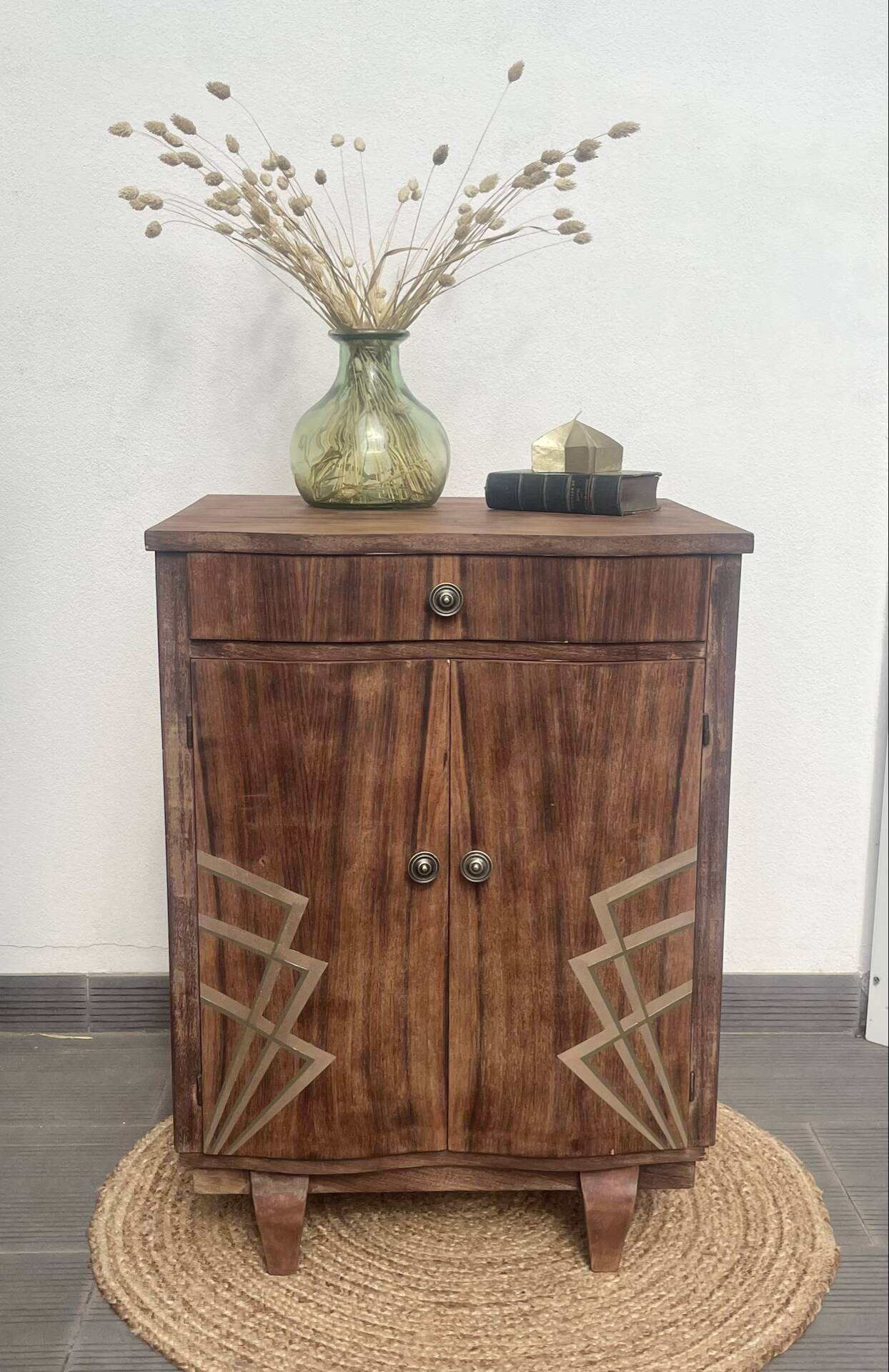 Art Deco sideboard with rounded doors