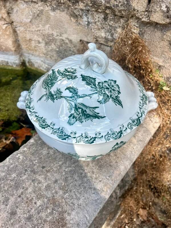 Antique ironstone soup tureen