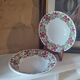 Set of 2 Vintage floral decor soup plates