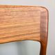 Set of 6 dining chairs by Henning Kjaernulf for Korup Stolefabrik, teak and leather, 1960s.