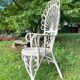 Fauteuil rotin peacock années 60