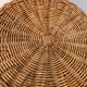 Vintage stool in rattan and woven wicker
