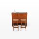 SK661 Cocktail Cabinet and Bar Stools by Johannes Andersen for Skaaning & Son 1960s