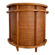 Vintage bar cabinet in rattan and woven cane – 1970s