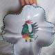 Vallauris - Stylised polychrome rooster cut - Stoneware - Quadrilobed dish