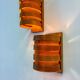 Pair of Hans Agne Jakobsson pine wall lights for Markaryd, Sweden, 1970s