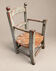 Small antique polychrome children's chair – French folk art