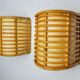 Pair of rattan sconces France 1960