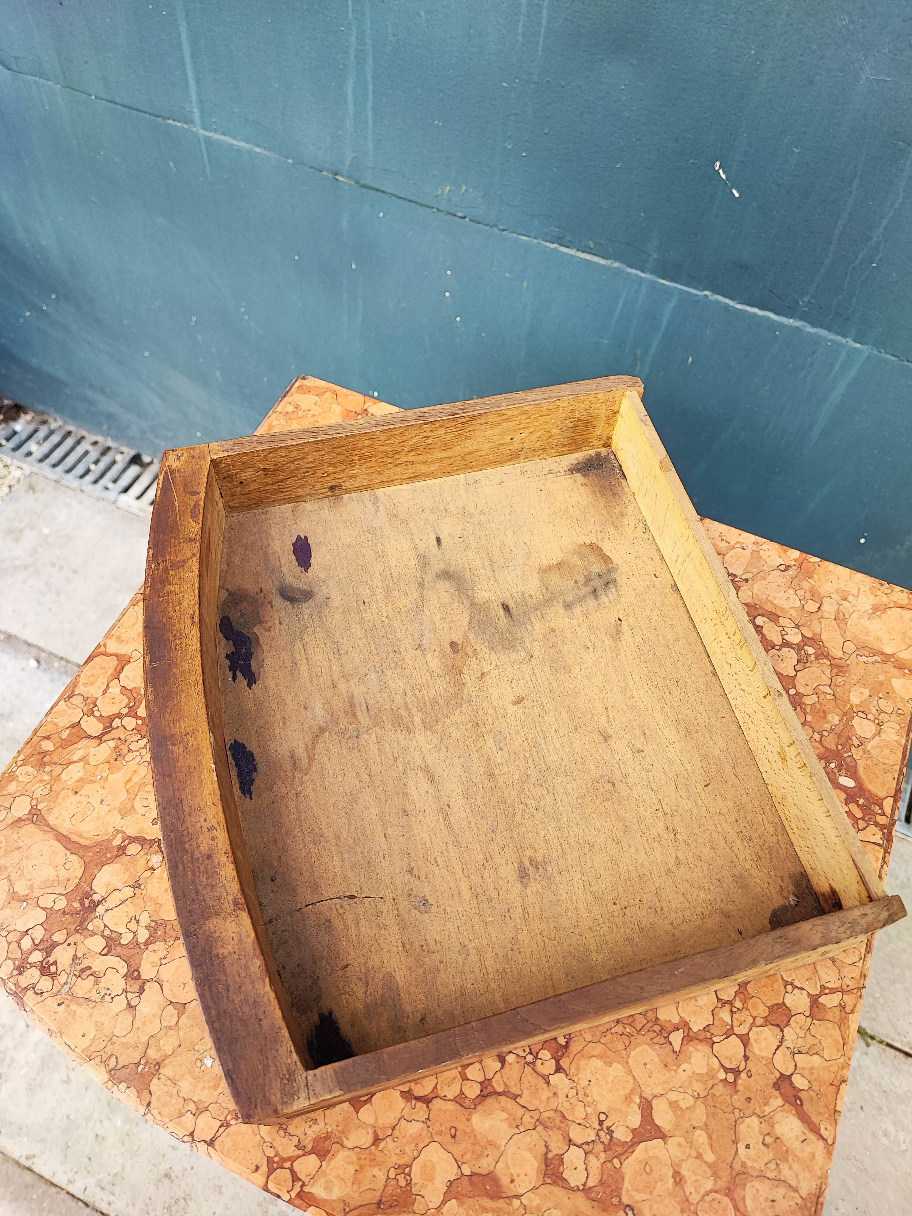 Empire style bedside table marble top