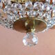 Hot air balloon chandelier - 30 cm crystal pampilles 1 fires