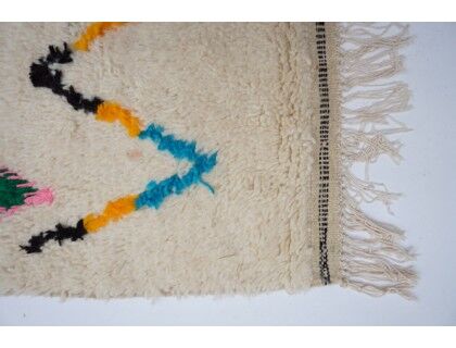 Colorful Berber carpet 242 x 138cm
