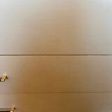 Vintage white chest of drawers with compass feet