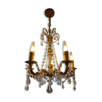 Crystal tassel chandelier