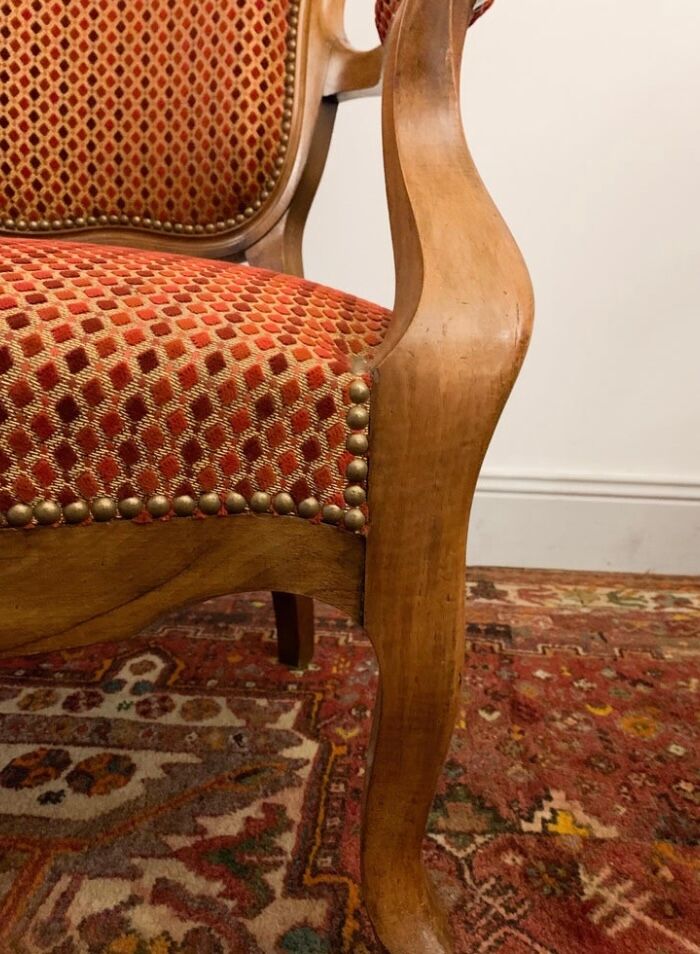 Louis XV Style Cabriolet armchair, circa 1850