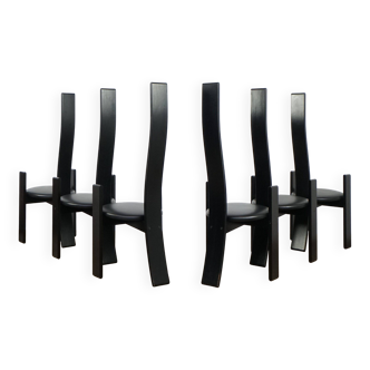 Ensemble de 6 chaises Golem de Vico Magistretti