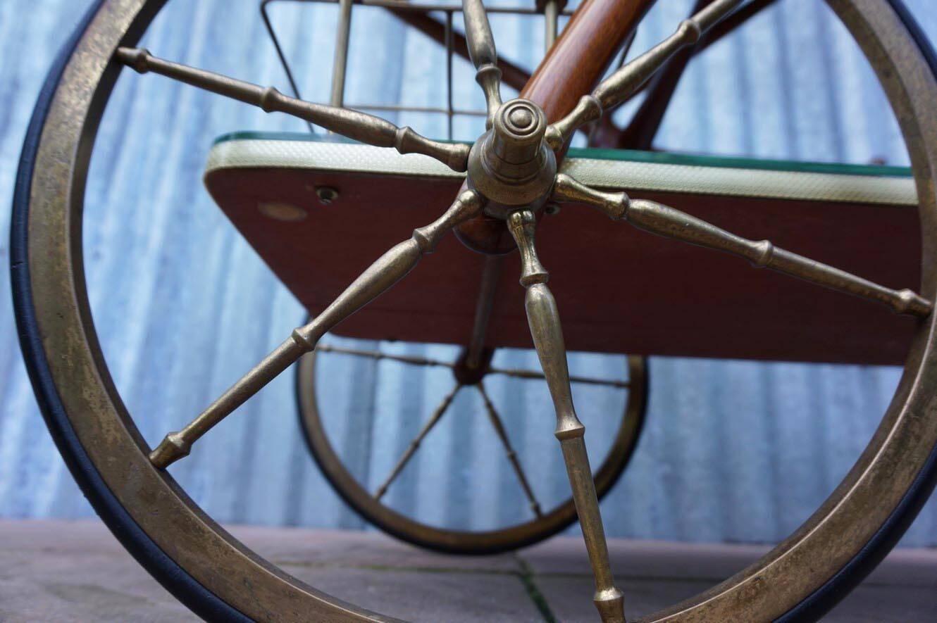 Mid-century bar cart/service cart by Cesare Lacca, 1950s.
